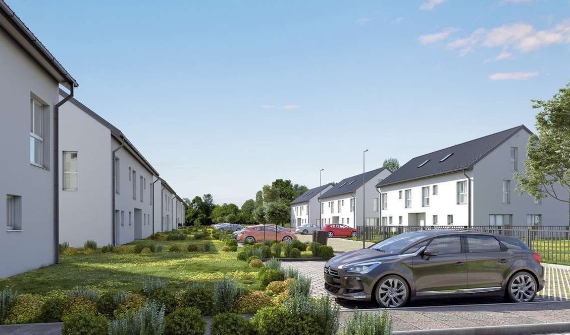 ECObliźniak, duży ogród tani kredyt widok na las