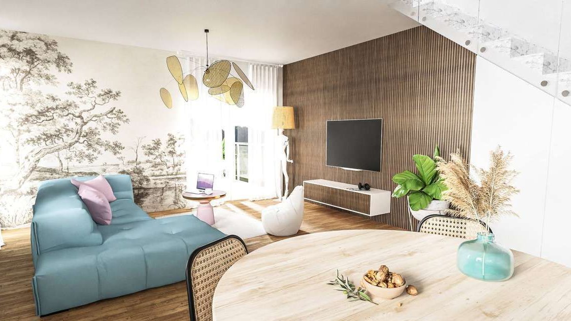 ECObliźniak, duży ogród tani kredyt widok na las