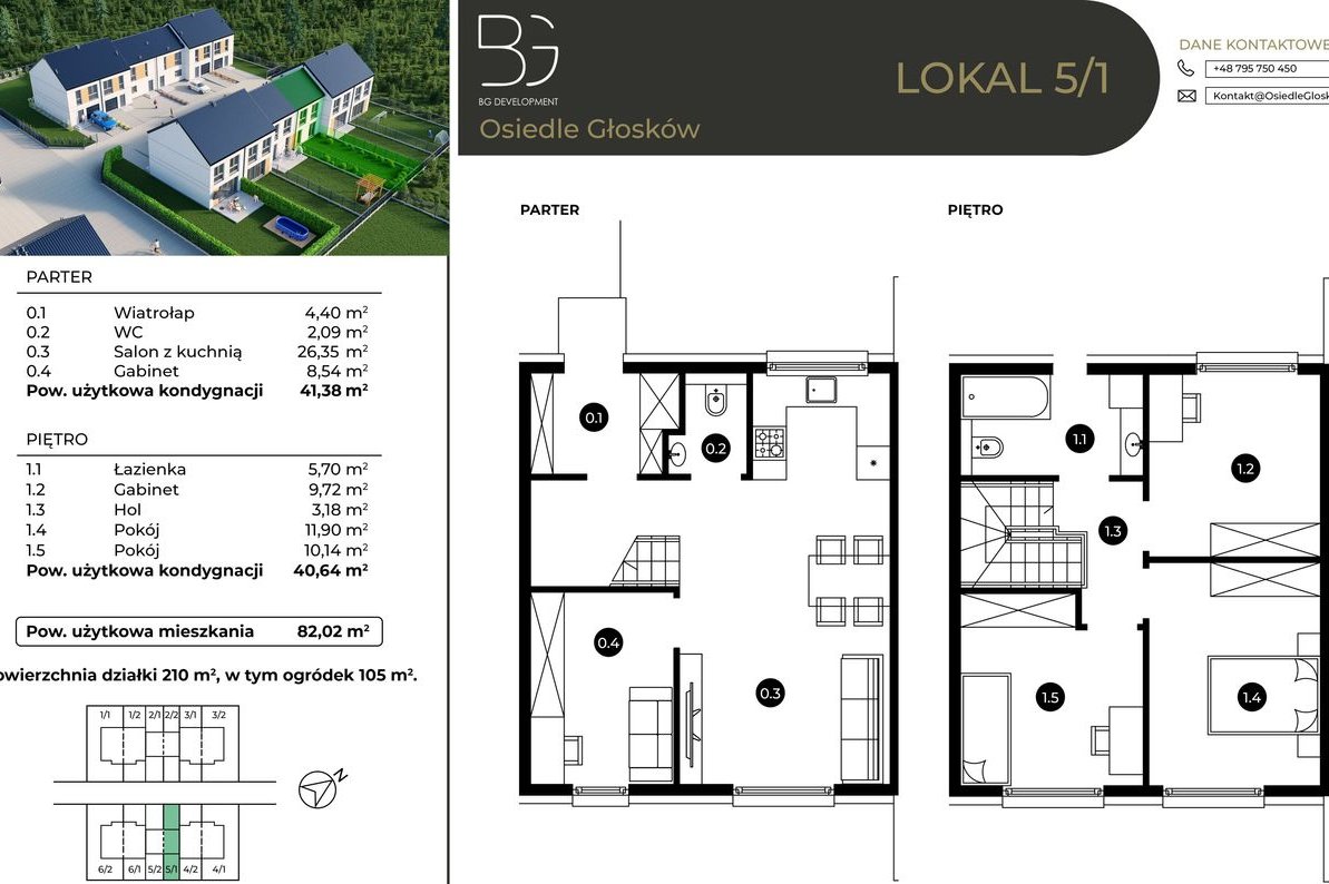 5-pokojowy dom 82m2 + ogródek Bez Pośredników