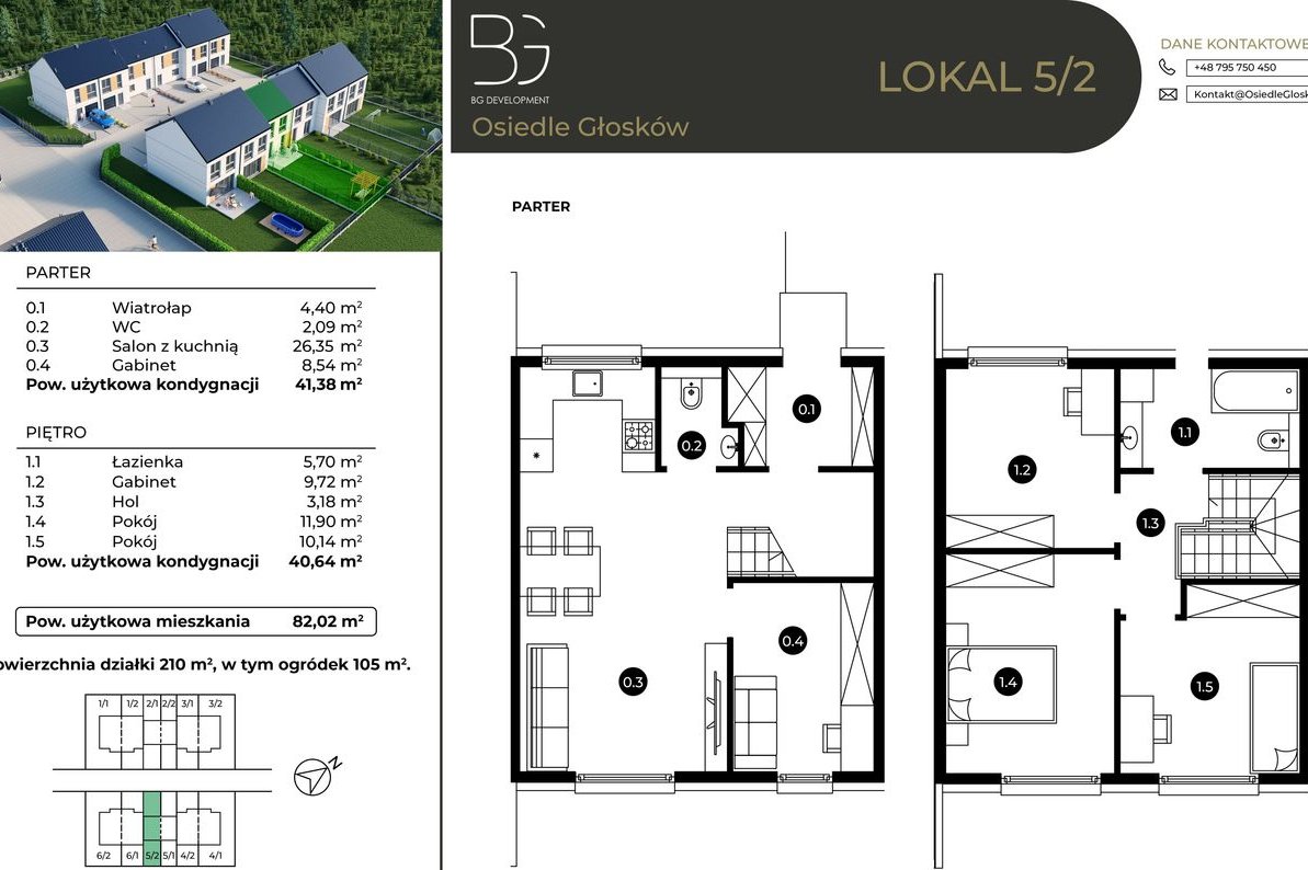 5-pokojowy dom 82m2 + ogródek Bez Prowizji