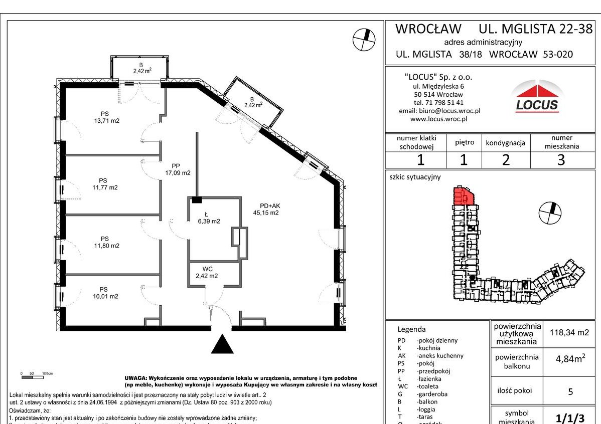 Piękny 5-pokojowy apartament z bezpośrednim widokiem na Park Krzycki