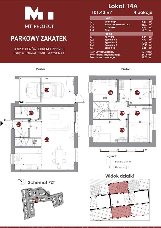 Dom 101,4 m² z garażem i ogrodem .Wysoki standard ,1km od Wrocławia