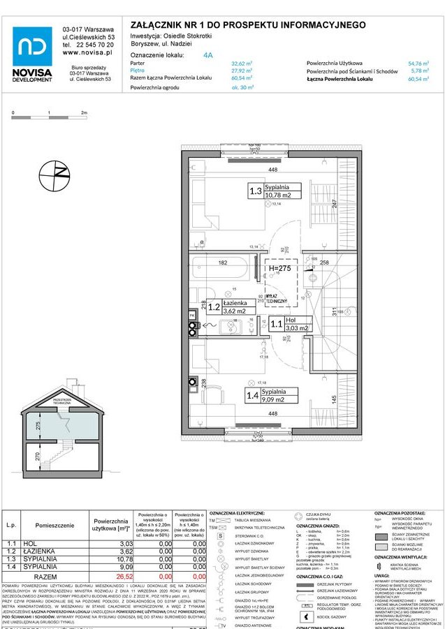 3-pokojowy dom 60m2 + ogródek Bezpośrednio