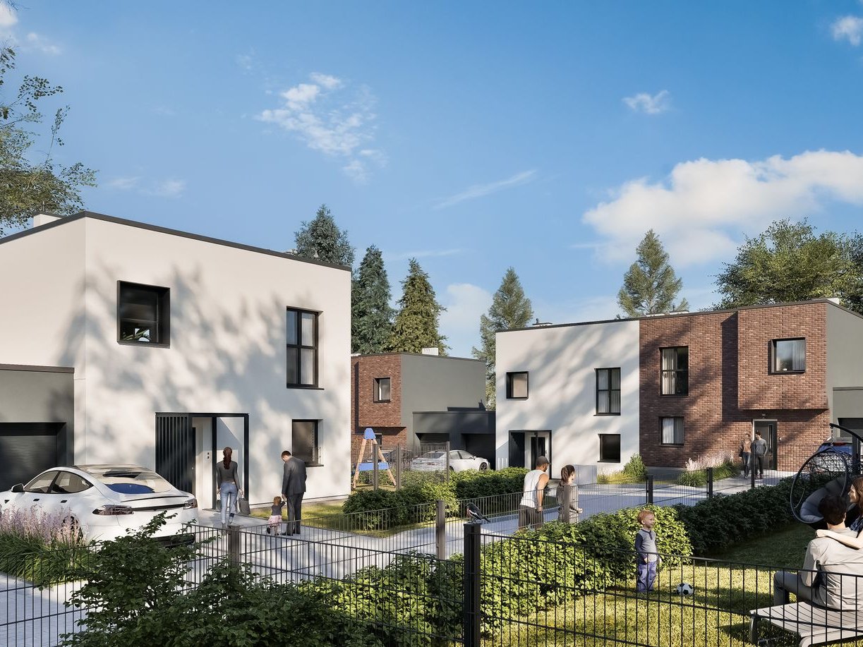 Skrajny Dom 88 m² z dużym salonem 38 m² –Parkowy Zakątek, Psary