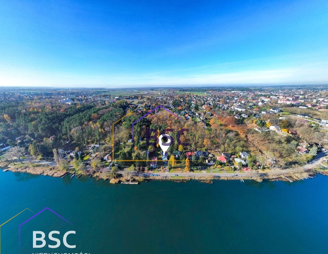 Bajkowy widok na jezioro w 1 linii brzegowej