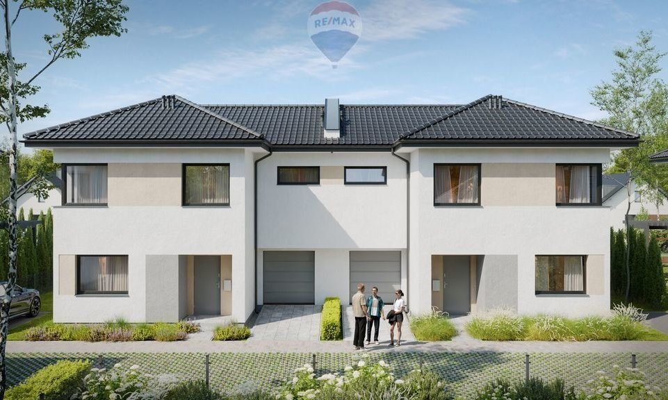 Nowoczesny dom bliźniak w Łazach 1_1B bez Pcc