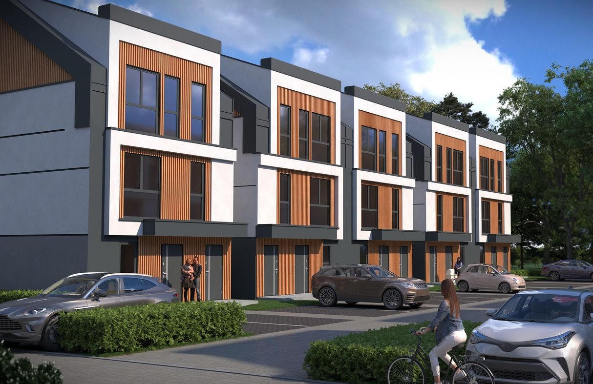 Nowy i Nowoczesny DOM, 107m2, klimatyzacja, duży ogródek 219m2 (LOKAL)