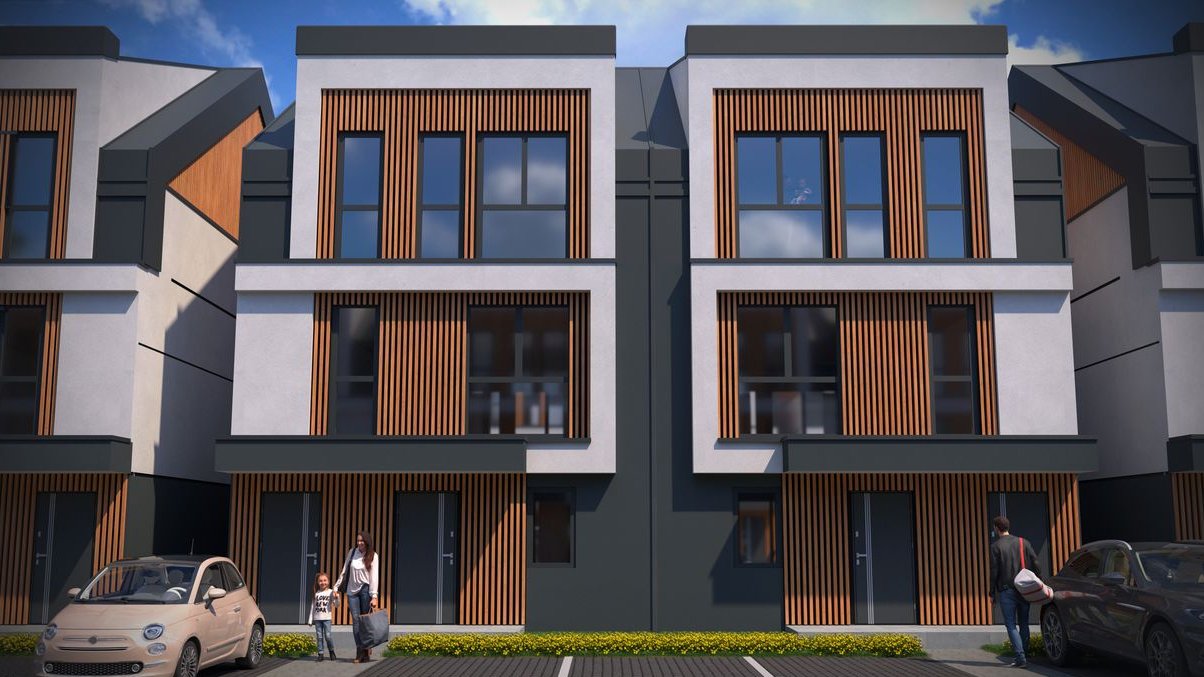 Nowy i Nowoczesny DOM, 107m2, klimatyzacja, duży ogródek 219m2 (LOKAL)