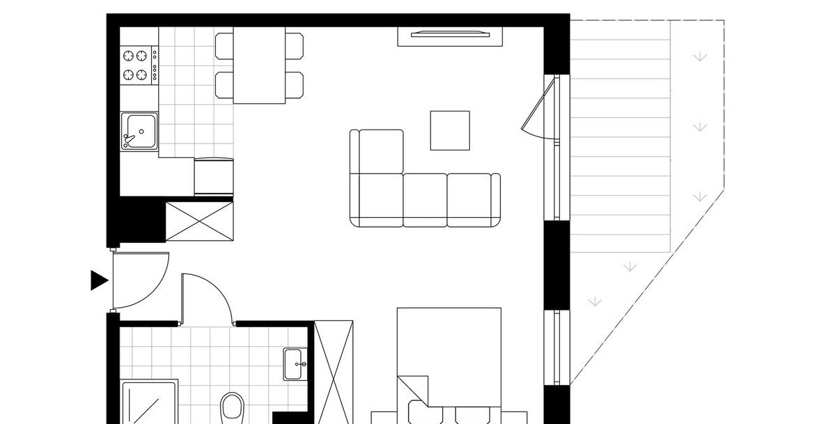 1-pokojowe mieszkanie 39m2 + ogródek Bezpośrednio
