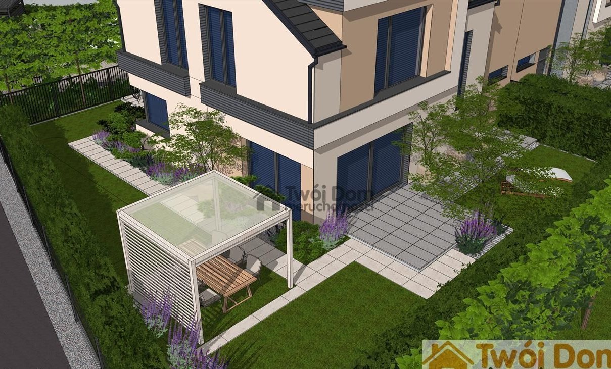 Dom z urządzonym ogrodzonym ogrodem – Wrocław 7min