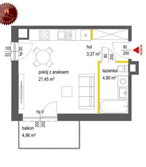 1 pok od Dewelopera Włochy