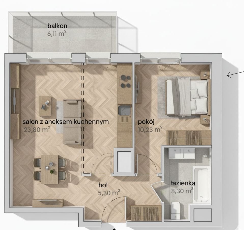 OKAZJA! 2pok 44m2| tramwaj, centrum 15 min! Opcjonalnie MP w hali !