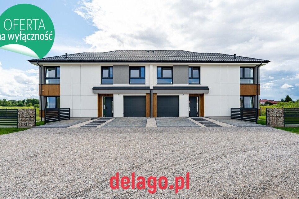 Dom z dużymi przeszkleniami 172 m2 5 minut od s7