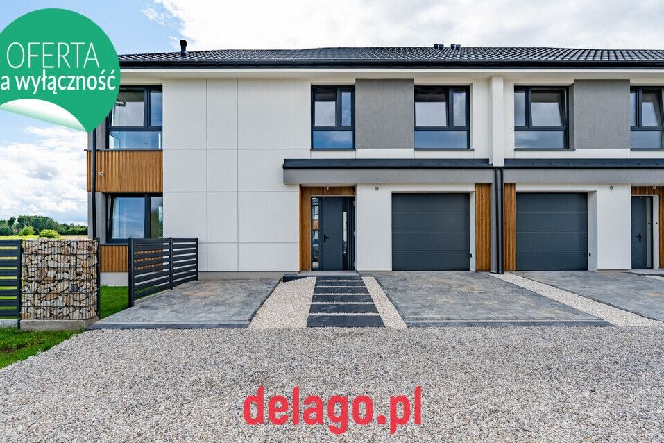 Dom z dużymi przeszkleniami 172 m2 5 minut od s7