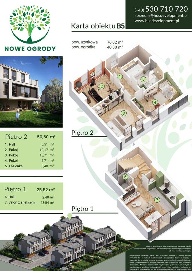 4-pokojowe mieszkanie 76m2 + ogródek Bezpośrednio