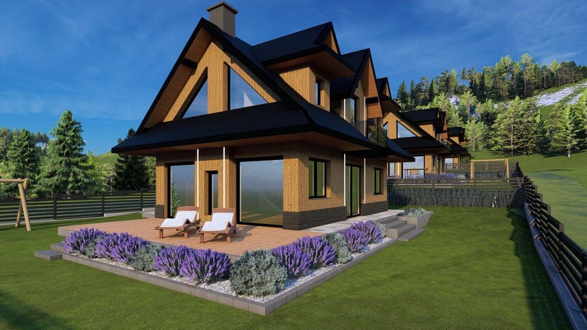 Dom z pięknym widokiem u stóp Babiej Góry z