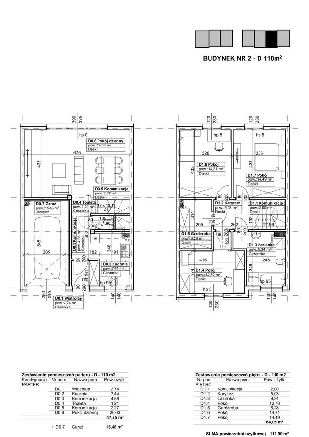 segment środkowy - standard deweloperski