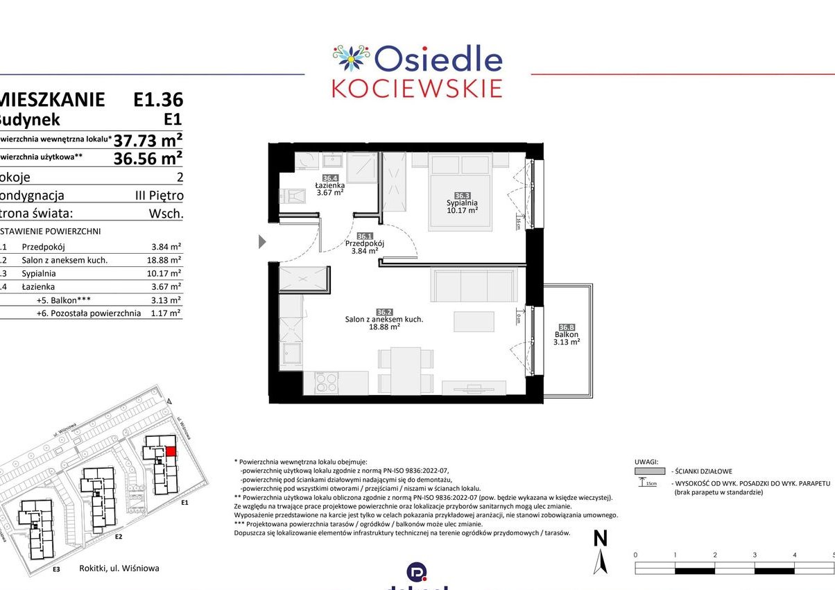 2-pokojowe mieszkanie 36m2 + balkon Bezpośrednio