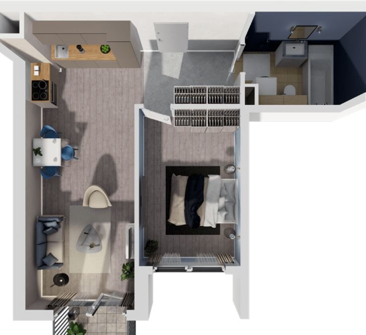 Jasne mieszkanie z balkonem – idealne do życia!