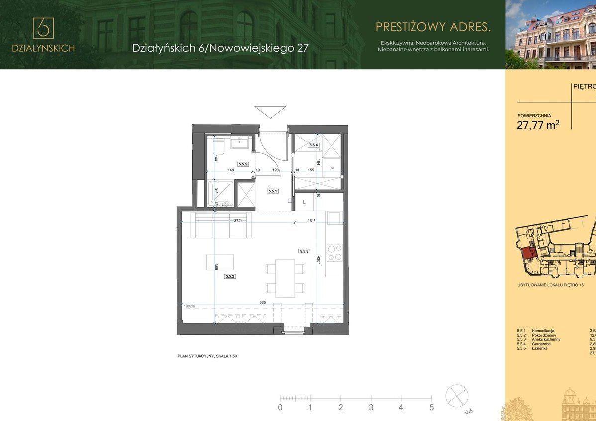 1-pokojowe mieszkanie 28m2 Bez Prowizji