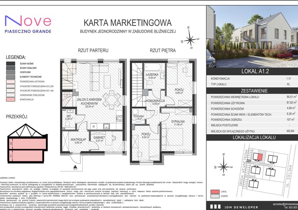 5-pokojowy dom 81m2 + ogródek Bezpośrednio