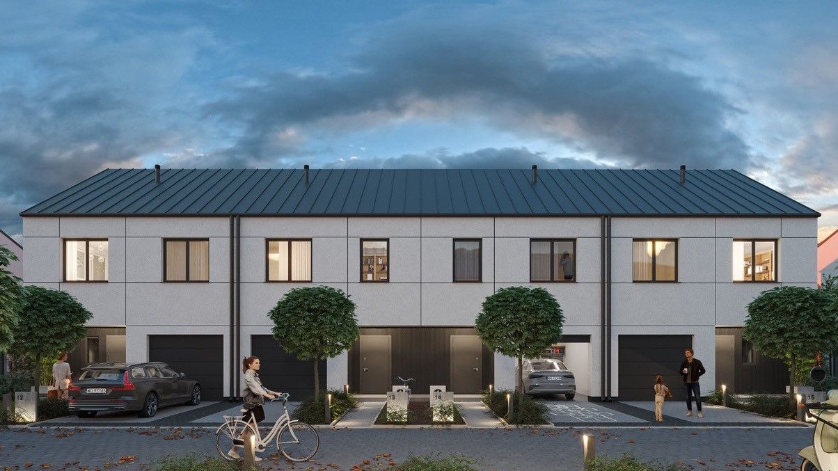 Segment skrajny 137m² + ogród 182m²