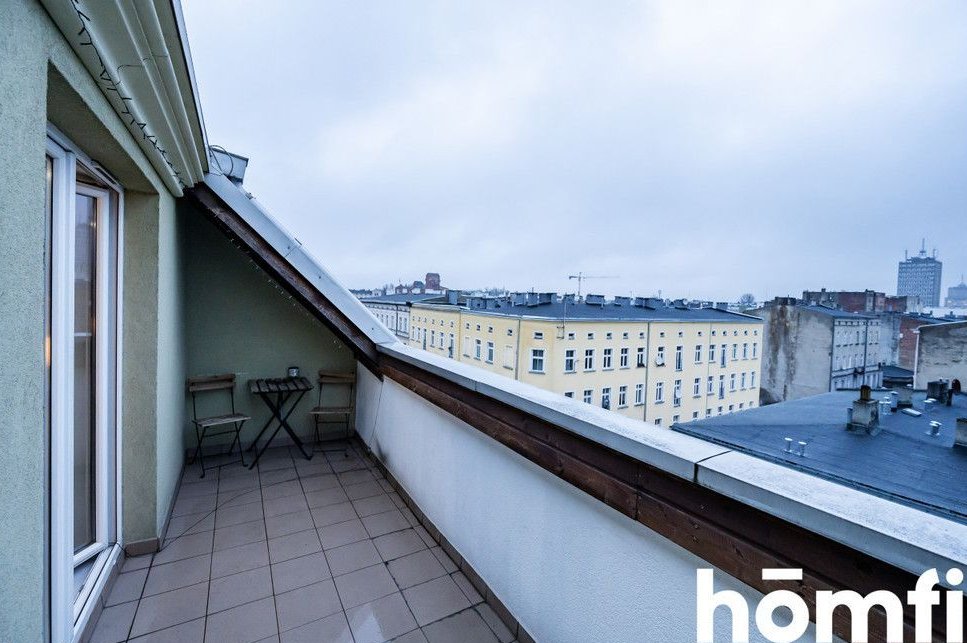 Kawalerka inwestycyjna z tarasem centrum Łodzi