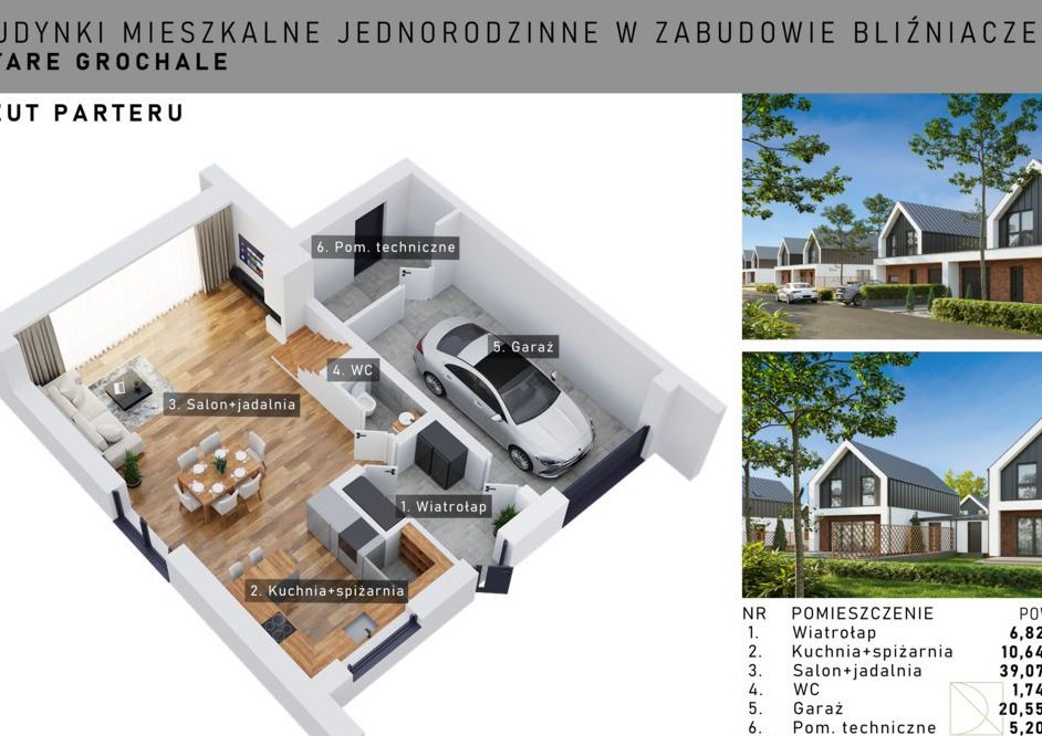 Dom 136 m² | działka 401 m² | garaż