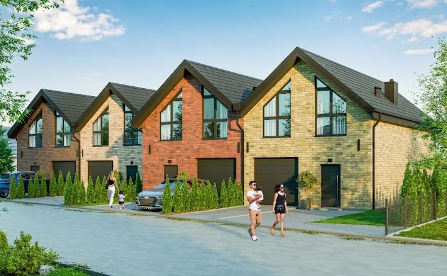 Domy z wyjątkową elewacją! Bez pozwolenia od MSWiA – w Dobrzykowicach