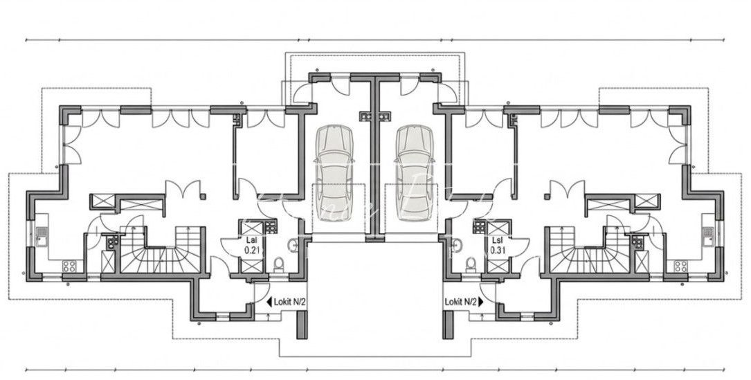 Bliźniak 164 m² w stanie develop. k/ Piaseczna