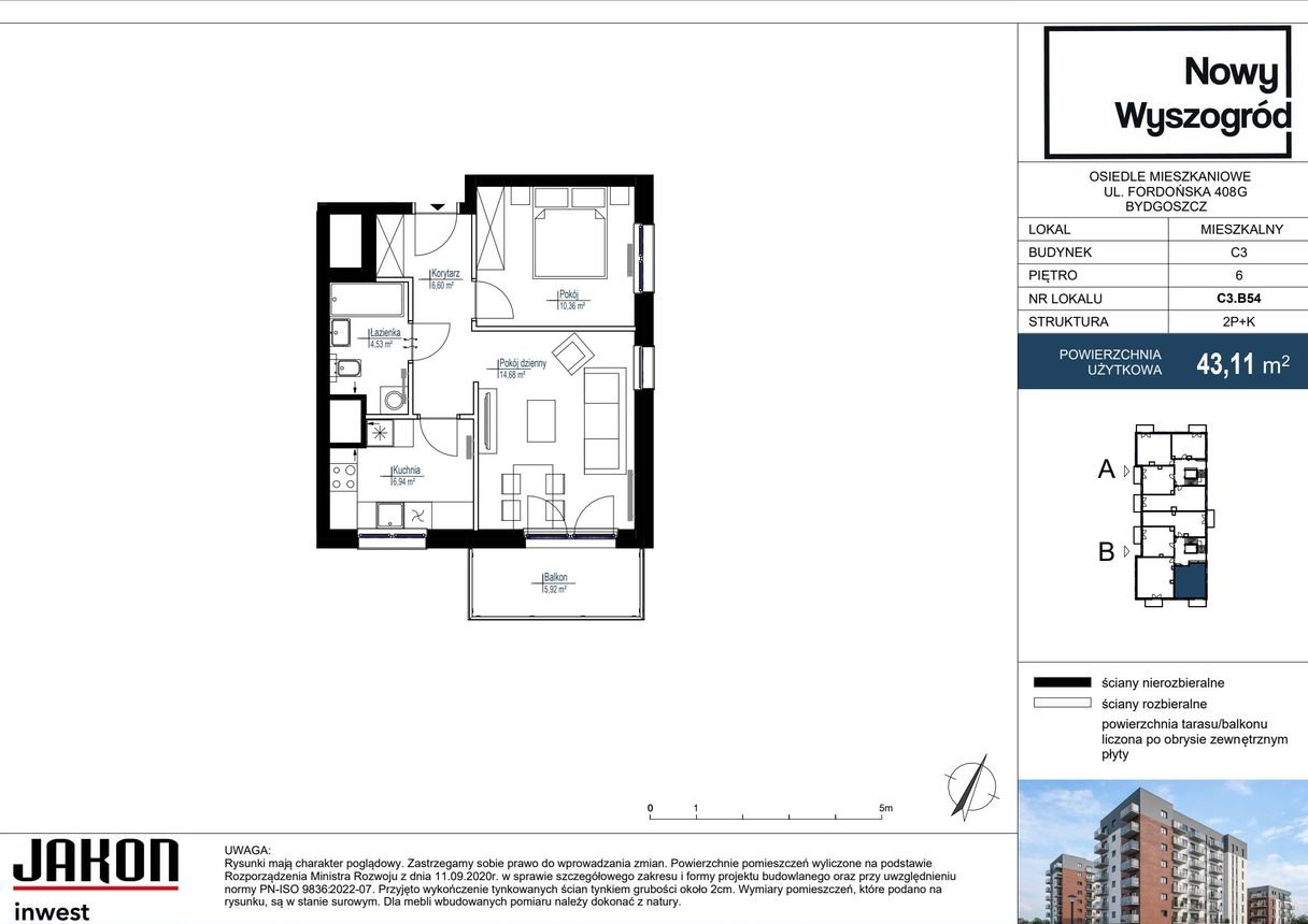 Nowy Wyszogród | mieszkanie 2-pok. | C3_B54