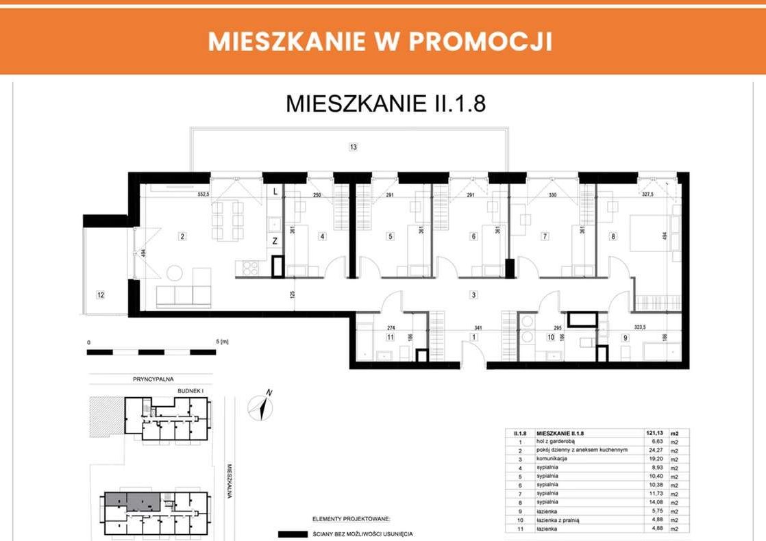 Duże mieszkanie dla dużych marzeń – 121 m² komfortu| Pryncypalna 66