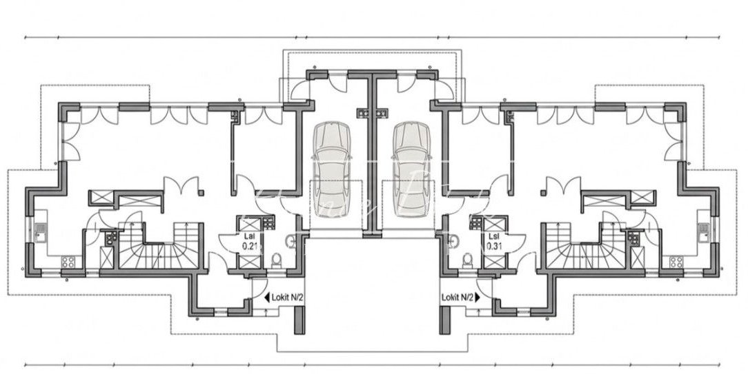 Bliźniak 164 m² w stanie develop. k/ Konstancina