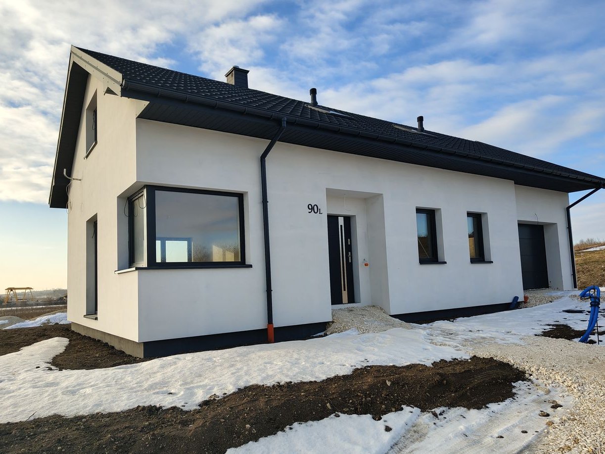 Nowy dom parterowy z działką w cenie mieszkanie, wszystkie media.