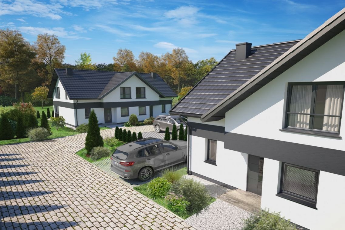 Sąsiedztwo lasu, Dom z ogrodem