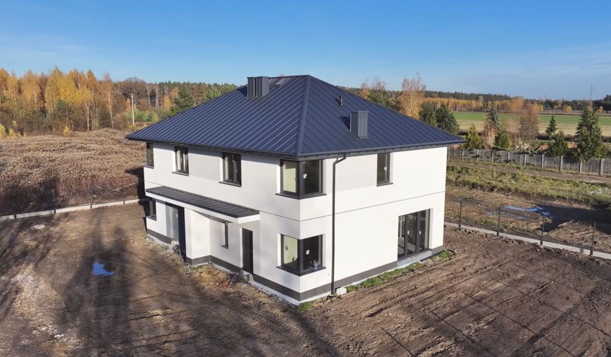 NOWOCZESNY DOM w zabudowie bliźniaczej w Izbicy