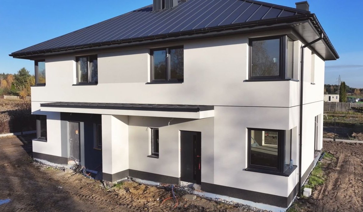 NOWOCZESNY DOM w zabudowie bliźniaczej w Izbicy