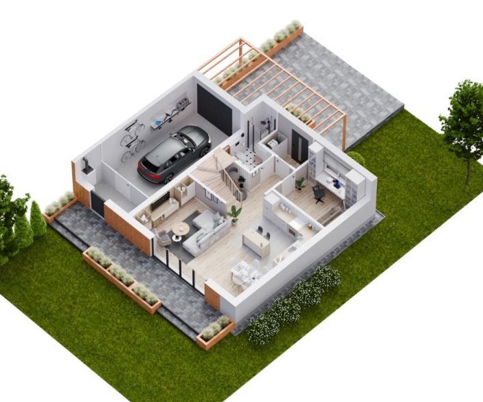 TWÓJ NOWY DOM WŚRÓD ZIELENI - 130m2, garaż, ogród, pompa ciepła,