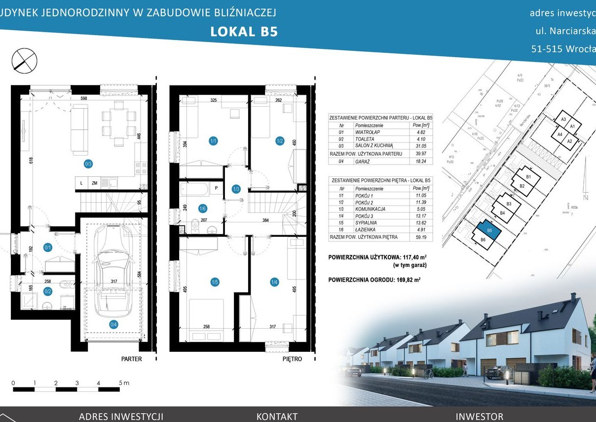 Gotowy do odbioru dom jednorodzinny 117m2 Wrocław Narciarska, ogród