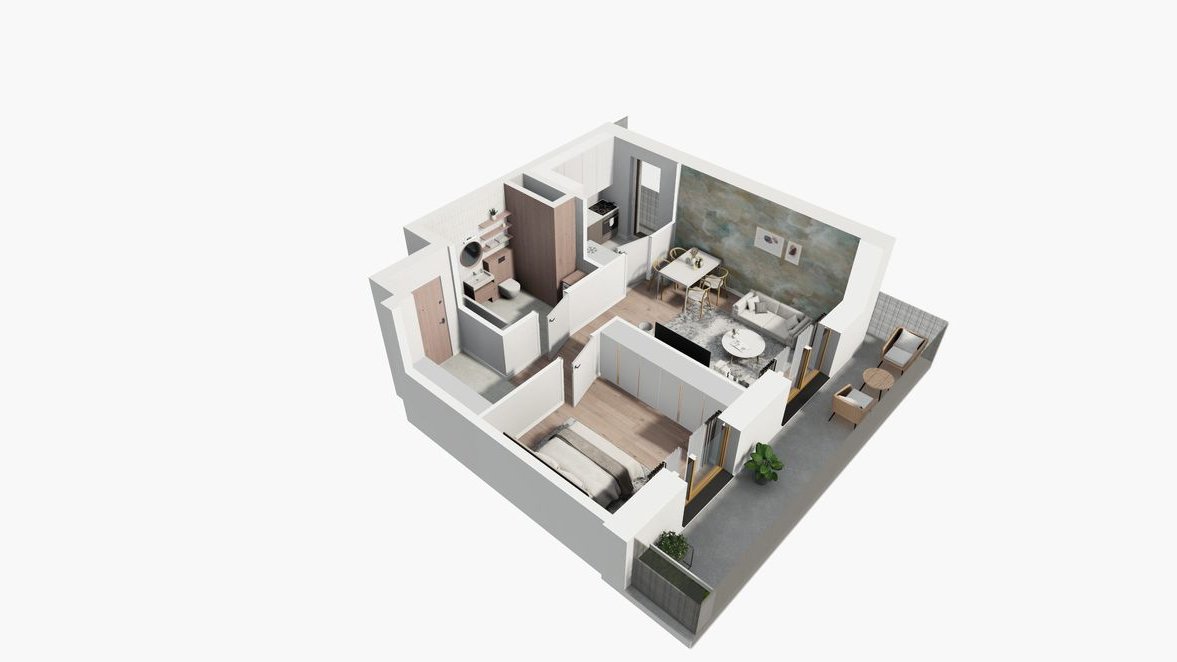 Komfortowe 43,5 m2 2 pokoje, kuchnia z oknem + balkon 15m2