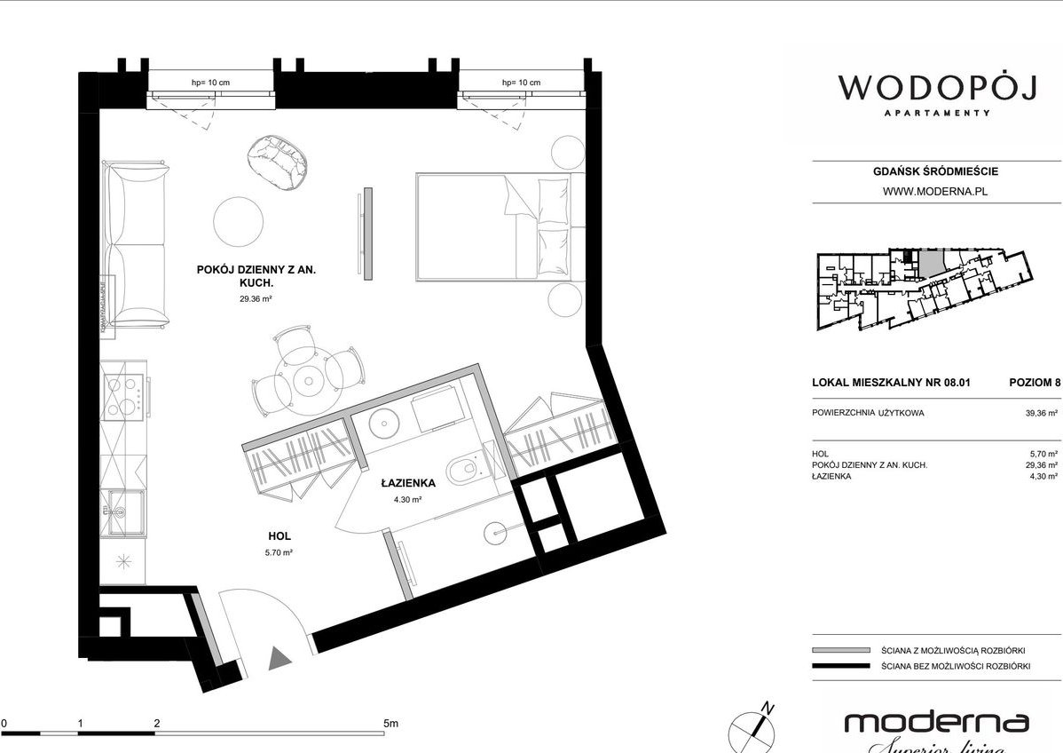 1-pokojowe mieszkanie 39m2 Bez Pośredników