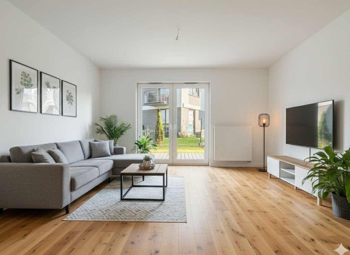 Mieszkanie z ogródkiem w kameralnej inwestycji blisko tramwaju