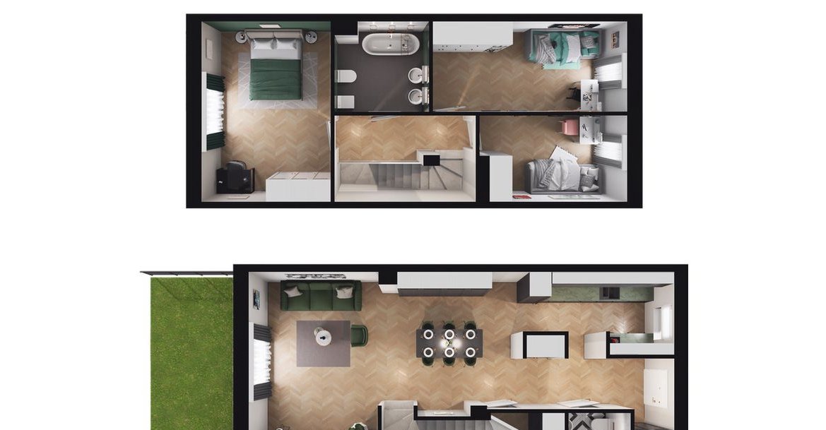 4-pokojowy dom 115m2 + ogródek Bez Prowizji