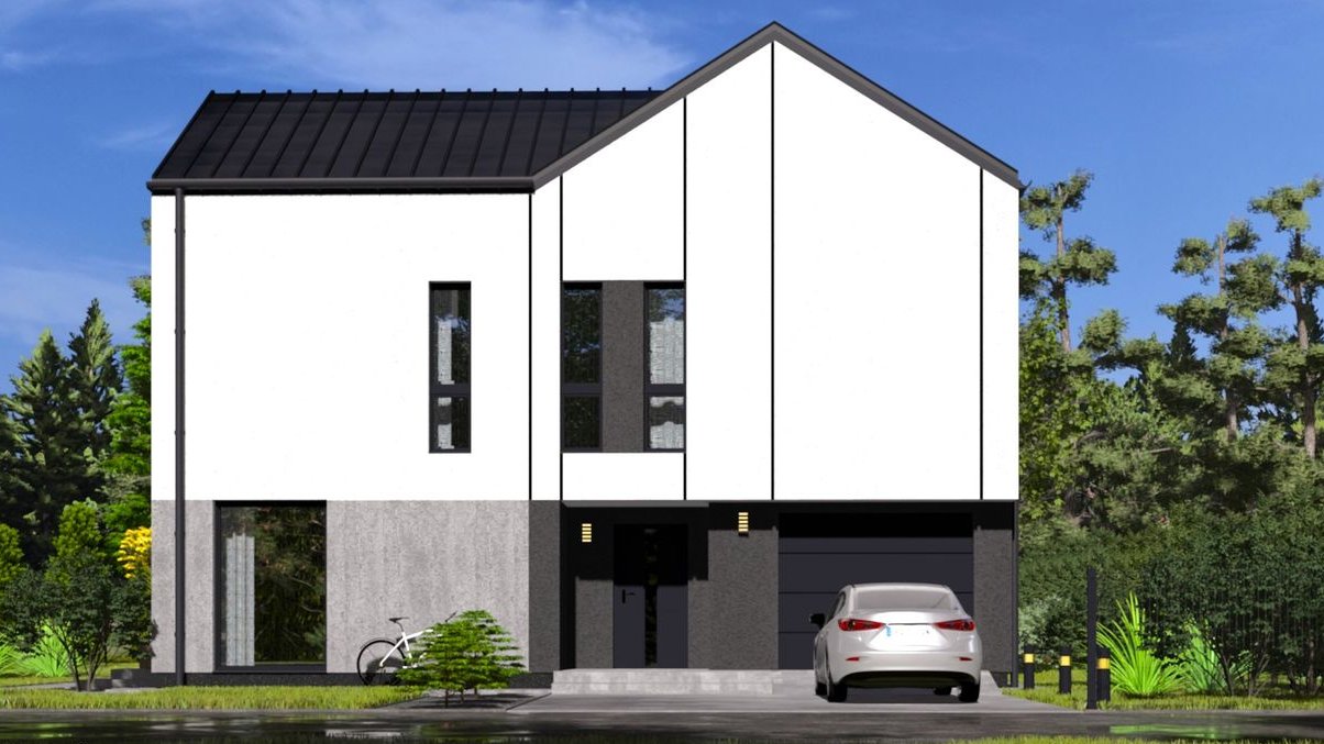 Dom wolnostojący z garażem 157m2, 5 pokoi, działka 800m2