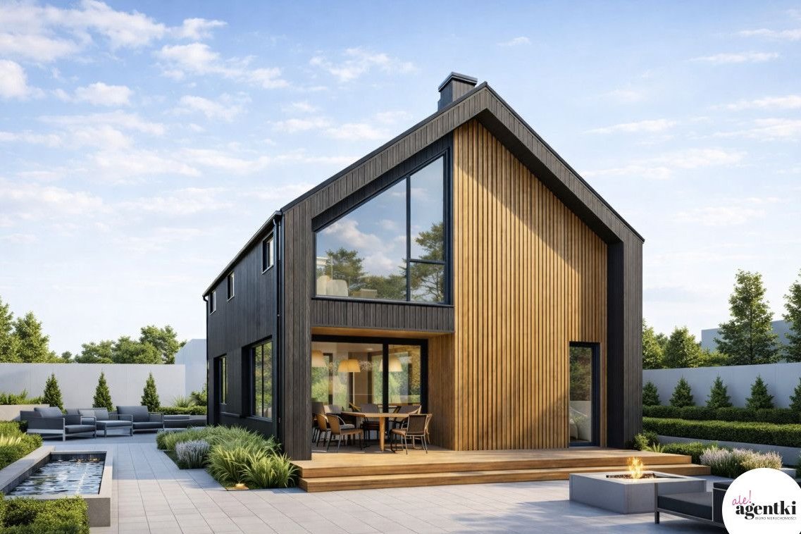 Nowoczesny, wolnostojący dom w Kolbudach