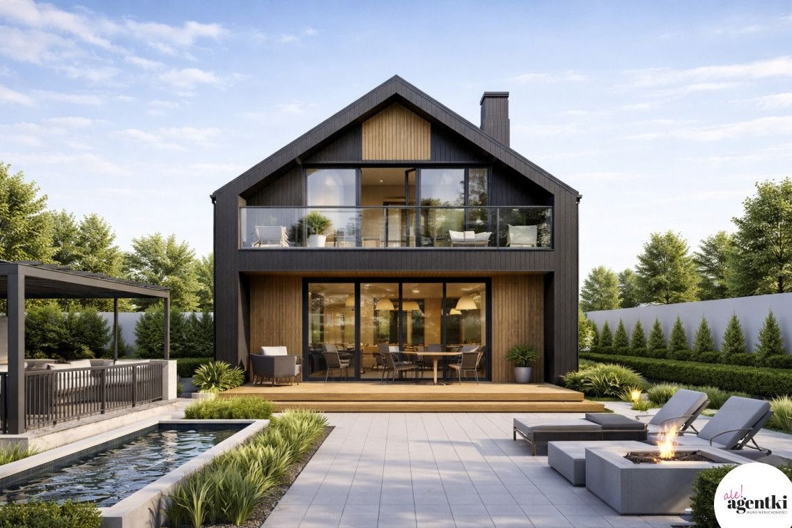 Nowoczesny, wolnostojący dom w Kolbudach