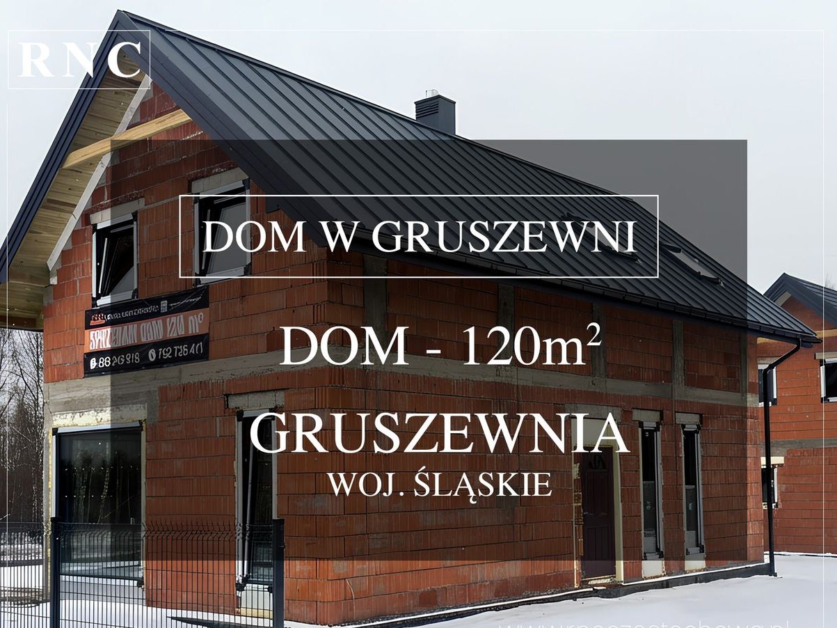 Nowoczesny dom wolnostojący |Stan deweloperski | Gruszewnia