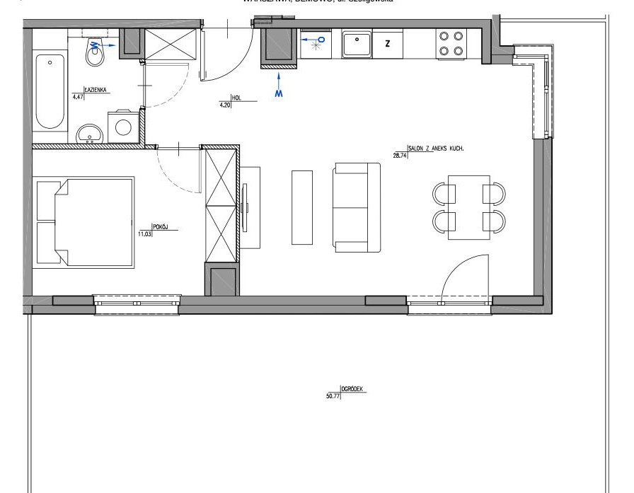 2/3 pokoje z prywatnym ogrodem 50m2, obok METRO! GOTOWE czerwiec 2026!