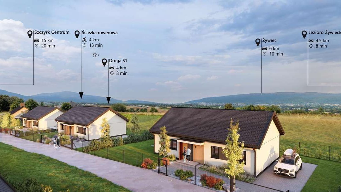 Dom parterowy energooszczędny 103,58m