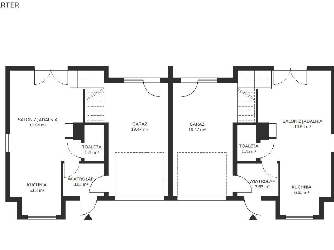 Nowoczesny dom | W zabudowie bliźniaczej